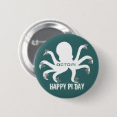 Octopi Pi Day Ronde Button 5,7 Cm (Voorkant /achterkant)