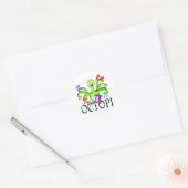 Octopi Pi Day Ronde Sticker (Envelop)