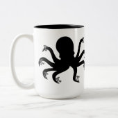 Octopi Pi Day Tweekleurige Koffiemok (Links)