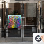 Octopi Raamsticker (Kantoordeur)