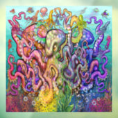 Octopi Raamsticker (Vel 3)