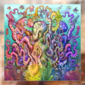 Octopi Raamsticker (Vel 2)