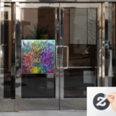 Octopi Raamsticker (Kantoordeur)