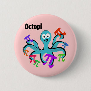 Octopi Ronde Button 5,7 Cm
