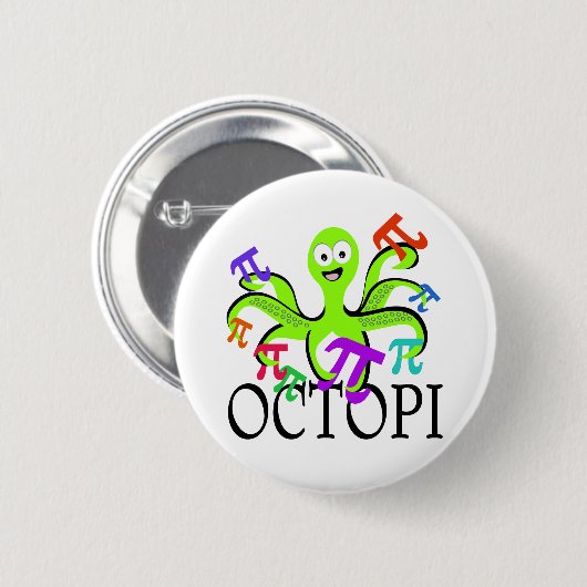 Octopi Ronde Button 5,7 Cm (Voorkant /achterkant)