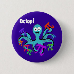 Octopi Ronde Button 5,7 Cm