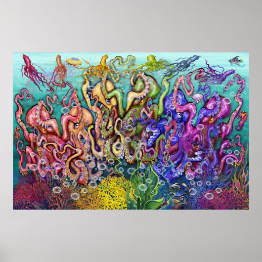 Octopi Sextet Poster (Voorkant)