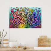 Octopi Triad Poster (Keuken)