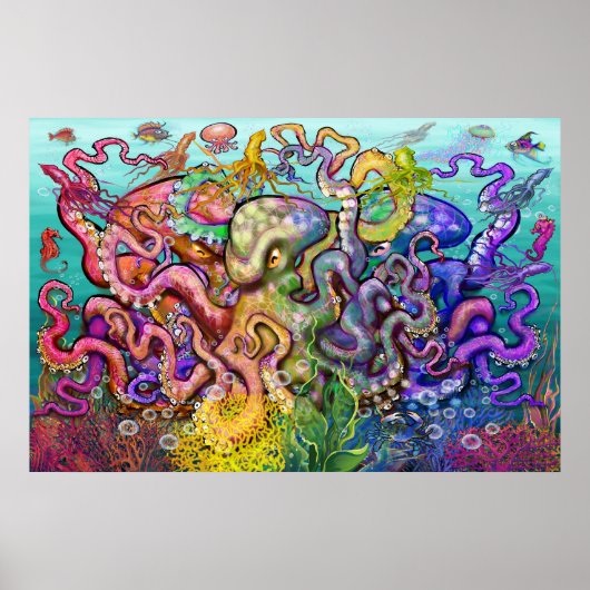 Octopi Triad Poster (Voorkant)