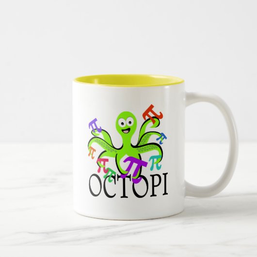 Octopi Tweekleurige Koffiemok (Rechts)