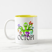 Octopi Tweekleurige Koffiemok (Links)
