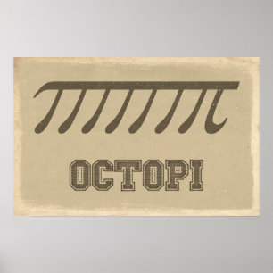 Octopi - Wiskunde Poster