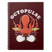 Octopulose | Octopus Drummer Notitieboek (Voorkant)