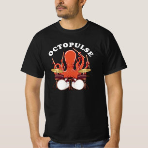 Octopulose Octopus Drummer T-shirt