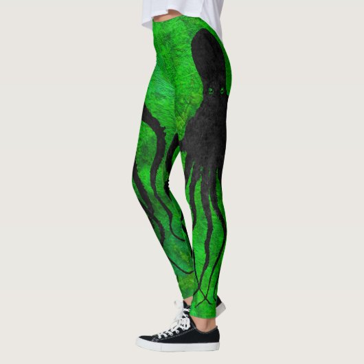 Octopus 10 over groene Leggings (Links)