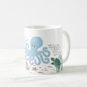 Octopus 11 oz. mok (Voorkant rechts)