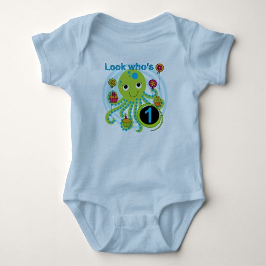 Octopus 1e Verjaardag T-shirts en geschenken (Voorkant)