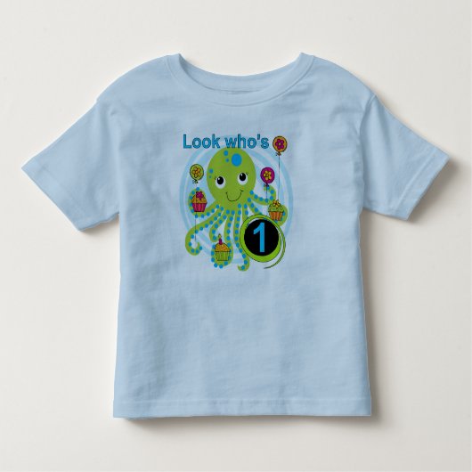 Octopus 1e Verjaardag T-shirts en geschenken (Voorkant)