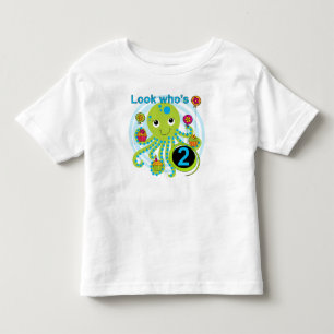 Octopus 2e Verjaardag T shirten en geschenken Kinder Shirts