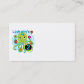 Octopus 2e Verjaardag T shirten en geschenken Visitekaartje (Achterkant)