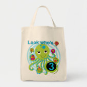 Octopus 3e verjaardag T-shirts en geschenken Tote Bag (Voorkant)