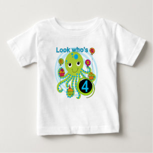 Octopus 4th Birthday T shirten en geschenken