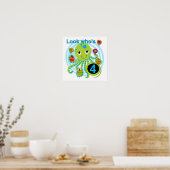 Octopus 4th Birthday T shirten en geschenken Poster (Keuken)