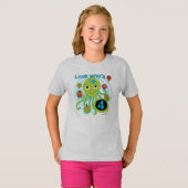 Octopus 4th Birthday T shirten en geschenken T-shirt (Voorkant volledig)