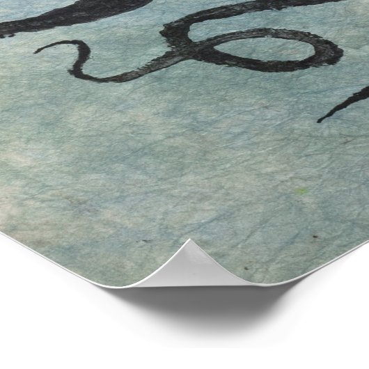 Octopus 6 - 28 x 20 inch Poster (Hoek)