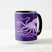 Octopus 6 in lichtroze - 15 oz. Combinatie-Mok Mok (Voorkant rechts)