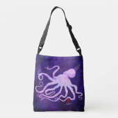 Octopus 6 in lichtroze - Middelgroot Tas (Achterkant)