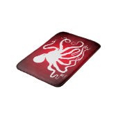 Octopus 6 op Red - Small Bath Mat (Gekanteld)