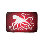 Octopus 6 op Red - Small Bath Mat (Voorkant)