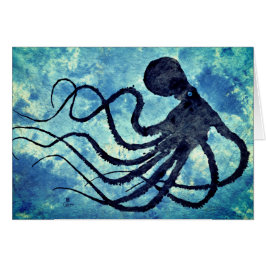 Octopus 9 Recoleta - 7 x 5 inch Art Kaart