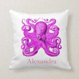 Octopus Aangepast Paars, persoonlijk Kussen