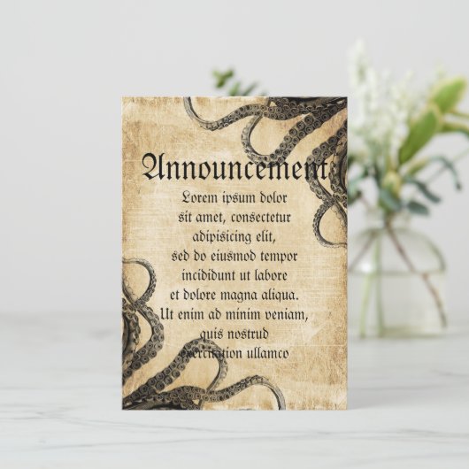  octopus aankondiging (Staand voorkant)