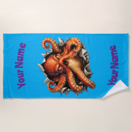 Octopus Aanval Strandlaken