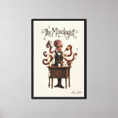 Octopus Achter de Bar Canvas Afdruk (Voorkant)