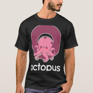 Octopus Alfabet Tentakel Pijlinktvis Vissen T-shirt