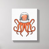 Octopus als astronaut canvas afdruk (Voorkant)