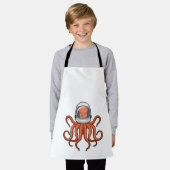 Octopus als astronaut schort (Gedragen)