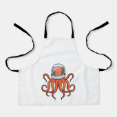 Octopus als astronaut schort (Voorkant)