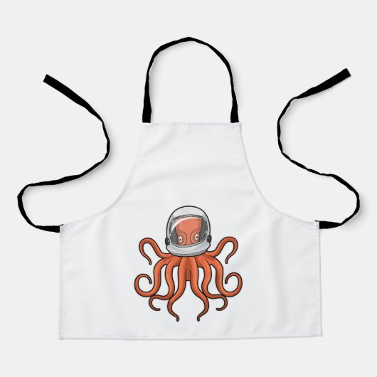 Octopus als astronaut schort (Voorkant)