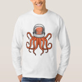 Octopus als astronaut t-shirt (Voorkant)