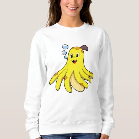 Octopus als banaan trui (Voorkant)