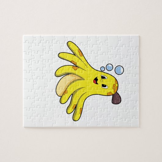 Octopus als Banana Legpuzzel (Horizontaal)