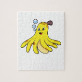 Octopus als Banana Legpuzzel (Verticaal)