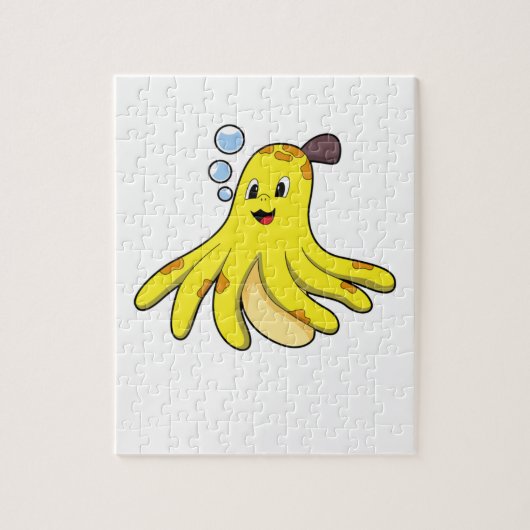 Octopus als Banana Legpuzzel (Verticaal)