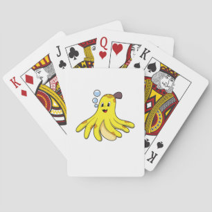 Octopus als Banana Pokerkaarten
