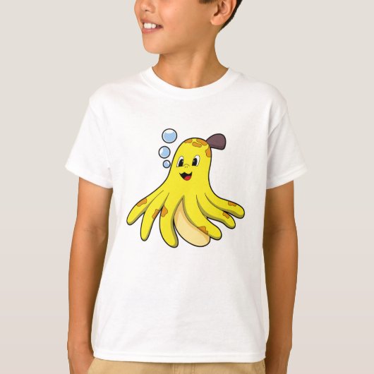 Octopus als Banana T-shirt (Voorkant)
